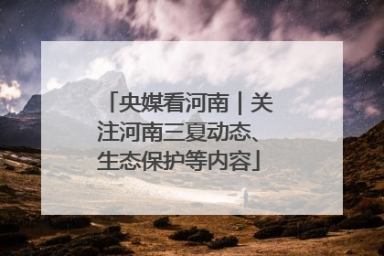 央媒看河南｜关注河南三夏动态、生态保护等内容