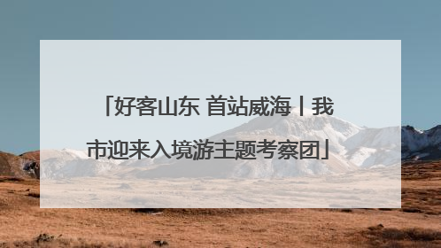好客山东 首站威海丨我市迎来入境游主题考察团