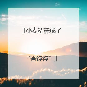 小麦秸秆成了“香饽饽”