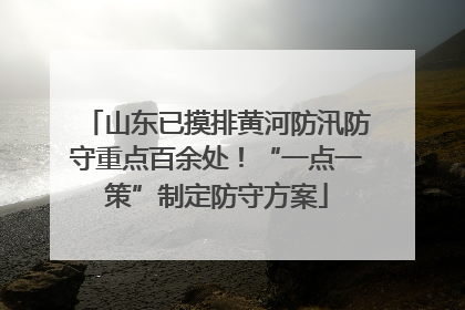 山东已摸排黄河防汛防守重点百余处！“一点一策”制定防守方案