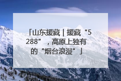 山东援藏｜援藏“5288”，高原上独有的“烟台浪漫”