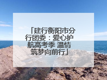 建行衡阳市分行团委：爱心护航高考季 温情筑梦向前行