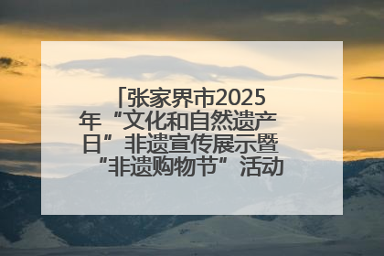 张家界市2025年“文化和自然遗产日”非遗宣传展示暨“非遗购物节”活动在慈利县盛大启幕