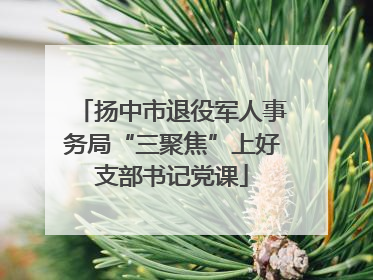 扬中市退役军人事务局“三聚焦”上好支部书记党课