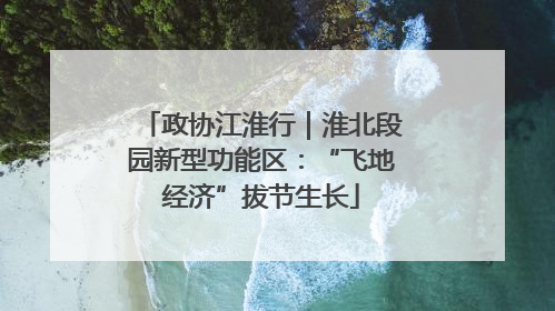 政协江淮行｜淮北段园新型功能区：“飞地经济”拔节生长