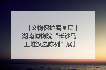 文物保护看基层｜湖南博物院“长沙马王堆汉墓陈列”展