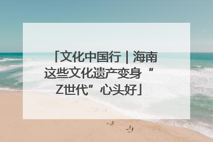 文化中国行｜海南这些文化遗产变身“Z世代”心头好