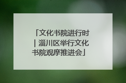 文化书院进行时｜淄川区举行文化书院观摩推进会