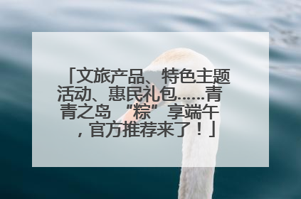 文旅产品、特色主题活动、惠民礼包……青青之岛 “粽”享端午，官方推荐来了！