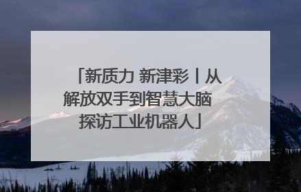 新质力 新津彩丨从解放双手到智慧大脑 探访工业机器人