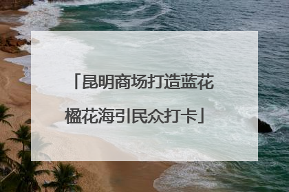 昆明商场打造蓝花楹花海引民众打卡