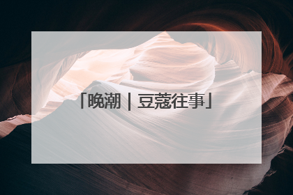 晚潮｜豆蔻往事