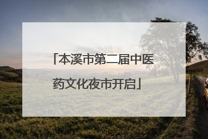 本溪市第二届中医药文化夜市开启