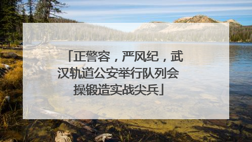 正警容，严风纪，武汉轨道公安举行队列会操锻造实战尖兵