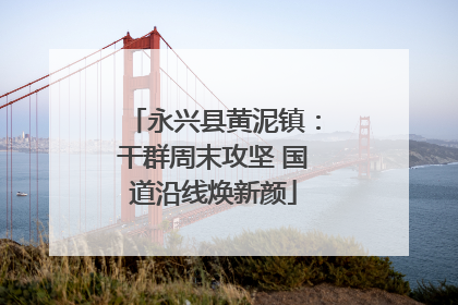永兴县黄泥镇：干群周末攻坚 国道沿线焕新颜