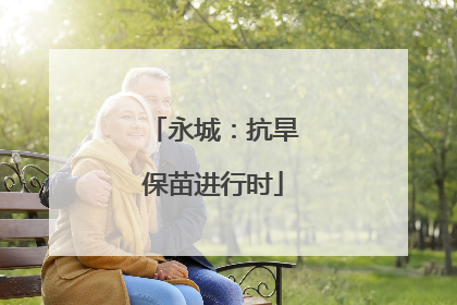 永城：抗旱保苗进行时