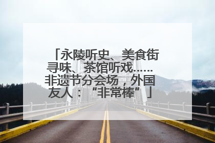 永陵听史、美食街寻味、茶馆听戏……非遗节分会场，外国友人：“非常棒”