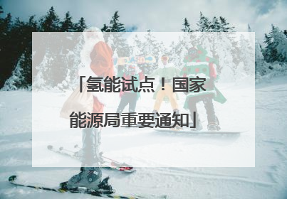 氢能试点！国家能源局重要通知