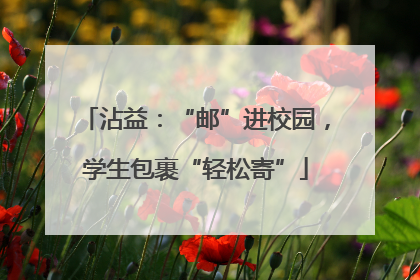 沾益：“邮”进校园，学生包裹“轻松寄”