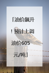 油价飙升！预计上调油价605元/吨