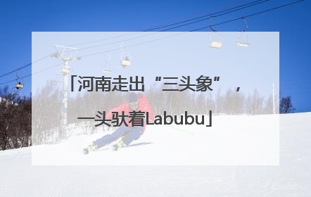 河南走出“三头象”，一头驮着Labubu