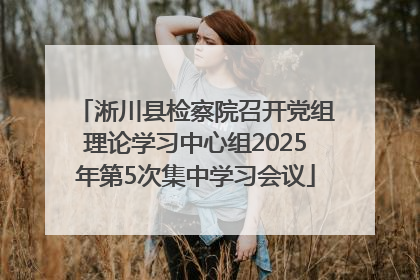 淅川县检察院召开党组理论学习中心组2025年第5次集中学习会议