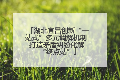 湖北宜昌创新“一站式”多元调解机制 打造矛盾纠纷化解“终点站”