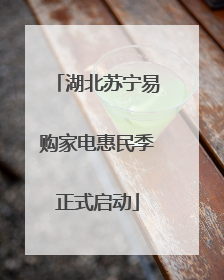 湖北苏宁易购家电惠民季正式启动