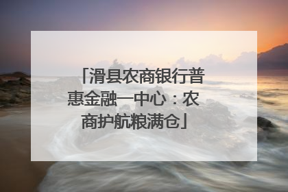 滑县农商银行普惠金融一中心：农商护航粮满仓