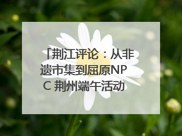 荆江评论：从非遗市集到屈原NPC 荆州端午活动让千年楚文化“破圈”生长