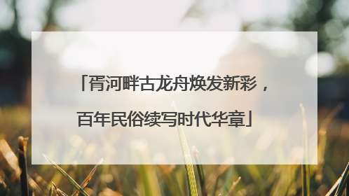 胥河畔古龙舟焕发新彩，百年民俗续写时代华章