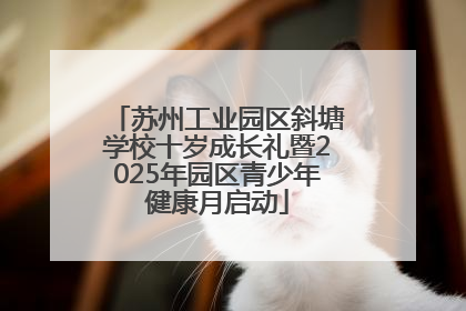 苏州工业园区斜塘学校十岁成长礼暨2025年园区青少年健康月启动