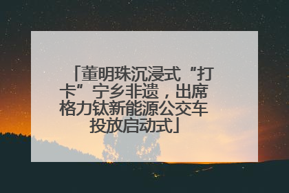 董明珠沉浸式“打卡”宁乡非遗，出席格力钛新能源公交车投放启动式
