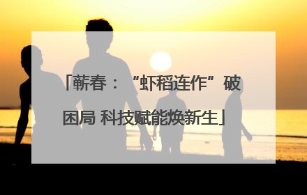 蕲春：“虾稻连作”破困局 科技赋能焕新生