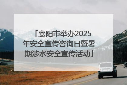 襄阳市举办2025年安全宣传咨询日暨暑期涉水安全宣传活动
