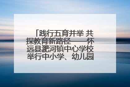 践行五育并举 共探教育新路径——怀远县淝河镇中心学校举行中小学、幼儿园班主任论坛活动