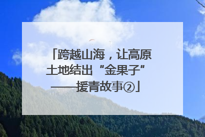 跨越山海，让高原土地结出“金果子”——援青故事②