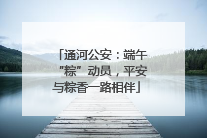 通河公安：端午“粽”动员，平安与粽香一路相伴