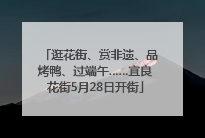 逛花街、赏非遗、品烤鸭、过端午……宜良花街5月28日开街