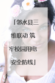 邻水县三维联动 筑牢校园用电安全防线
