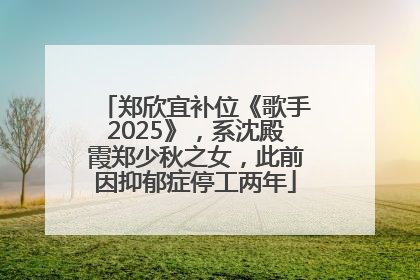 郑欣宜补位《歌手2025》，系沈殿霞郑少秋之女，此前因抑郁症停工两年