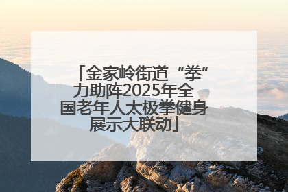金家岭街道“拳”力助阵2025年全国老年人太极拳健身展示大联动