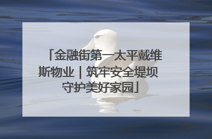 金融街第一太平戴维斯物业｜筑牢安全堤坝 守护美好家园
