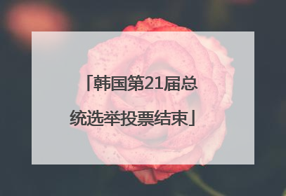 韩国第21届总统选举投票结束