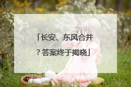 长安、东风合并？答案终于揭晓