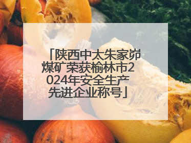 陕西中太朱家峁煤矿荣获榆林市2024年安全生产先进企业称号