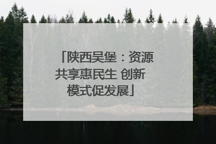 陕西吴堡：资源共享惠民生 创新模式促发展