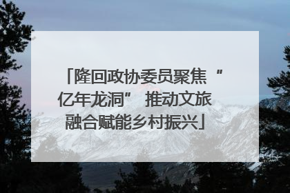 隆回政协委员聚焦“亿年龙洞” 推动文旅融合赋能乡村振兴