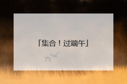 集合！过端午