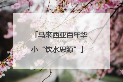 马来西亚百年华小“饮水思源”